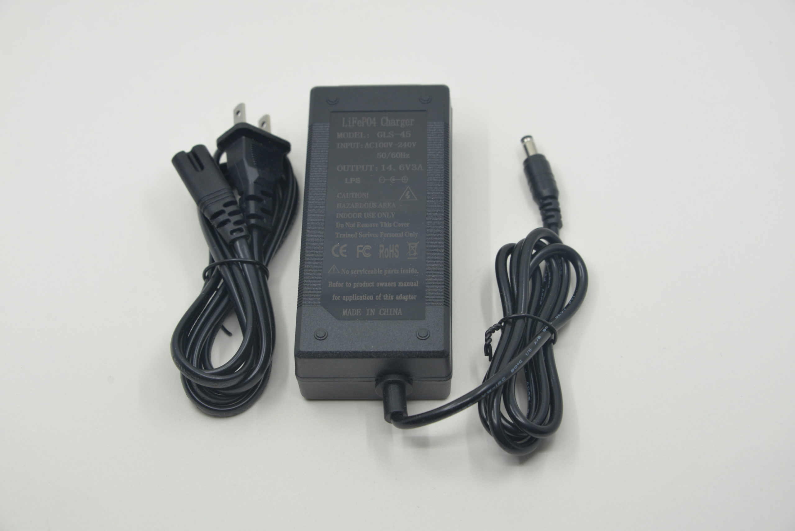 DenCo GLS 14.6V 3A LiFePO4 Charger 5.5x2.1 Barrel Plug